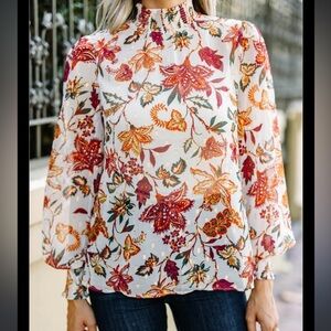 Flying Tomato • Boho Right on Time Floral Blouse